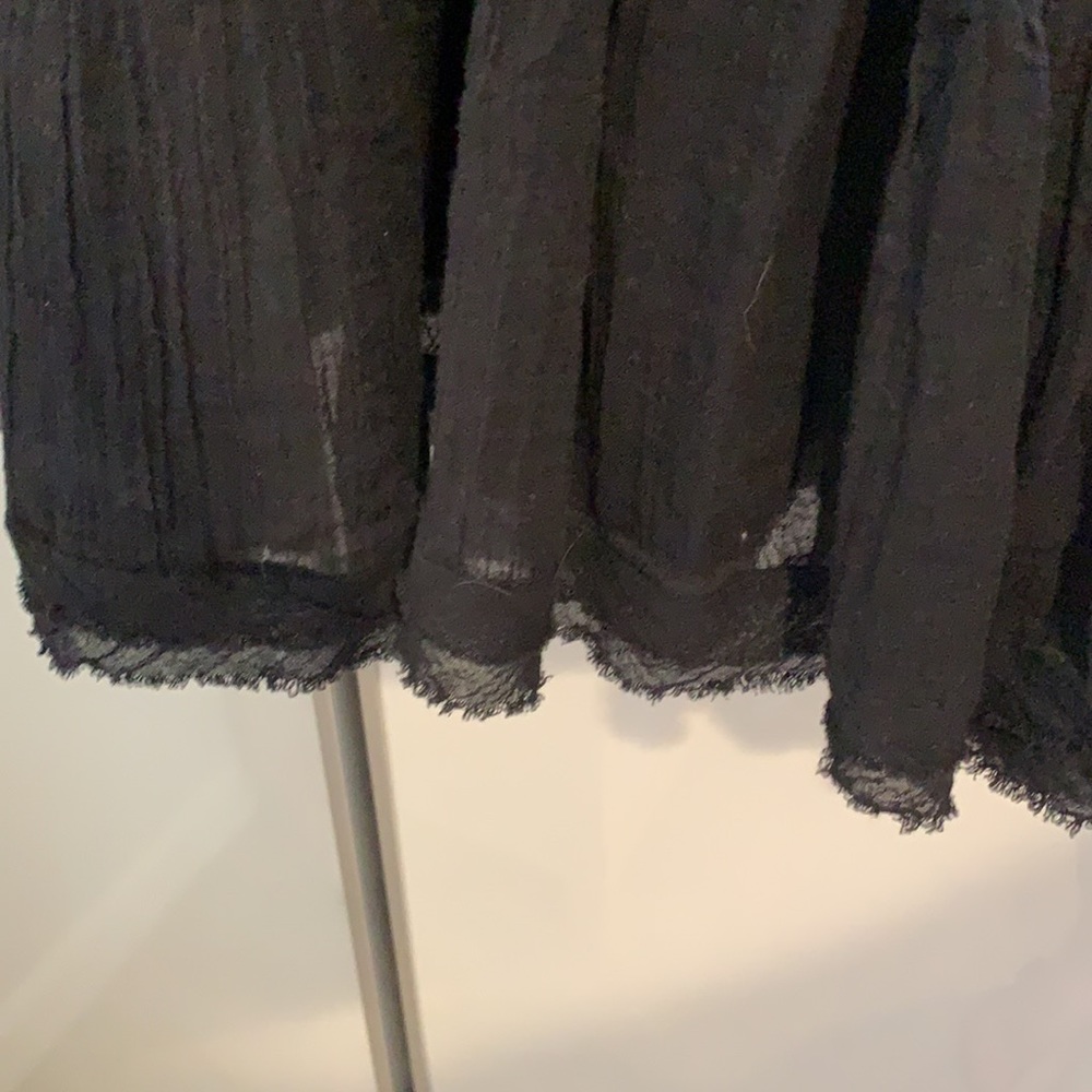 Free People NWT Dress Crocheted front Black XS - Picture 7 of 12